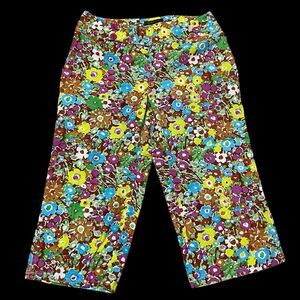 BANDOLINO Women’s Floral multicolor Stretch Capris SZ/6